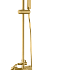 CONJUNTO DE DUCHA MONOMANDO "ART" ORO CEPILLADO