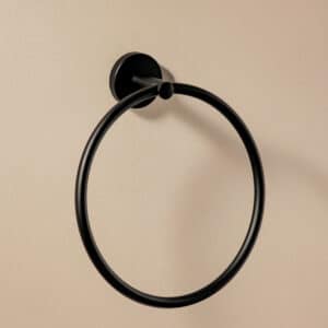 Toallero aro START negro mate
