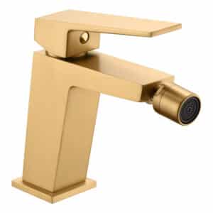 MONOMANDO DE BIDÉ "ART" ORO CEPILLADO