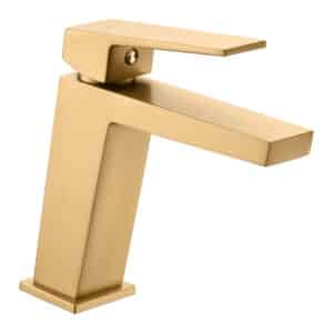 MONOMANDO LAVABO "ART" ORO CEPILLADO