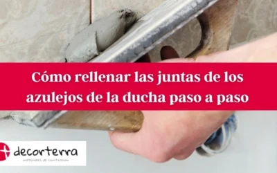 Cómo rellenar las juntas de los azulejos de la ducha paso a paso